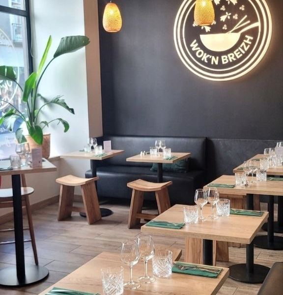 Wok'n Breizh dining room, new interior decor